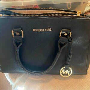 Black Medium Sized MK Bag